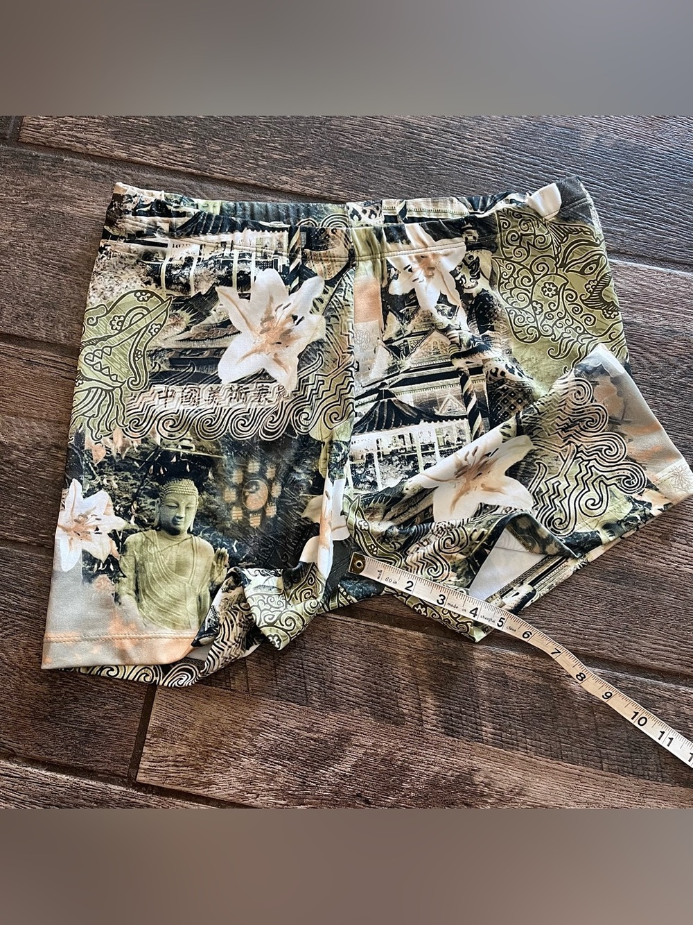 Athletic Works Athletic workout shorts and top Buddha and Flowers L - Picture 5 of 12